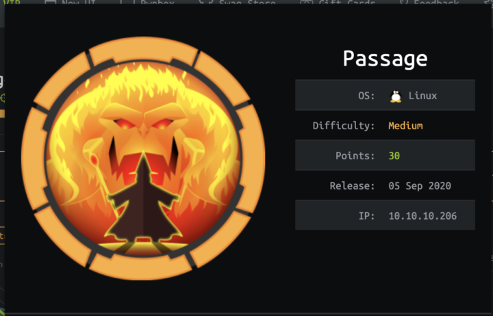 HackTheBox on Passage Machine Walkthrough - Medium Rated