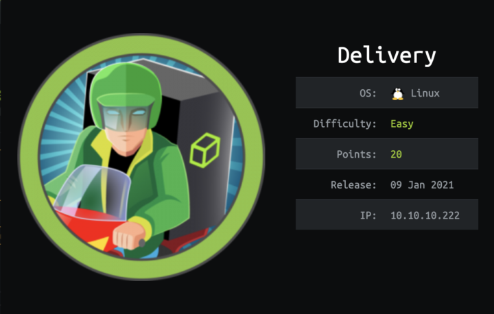 Hackthebox: Delivery Machine Walkthrough - Easy Difficulty
