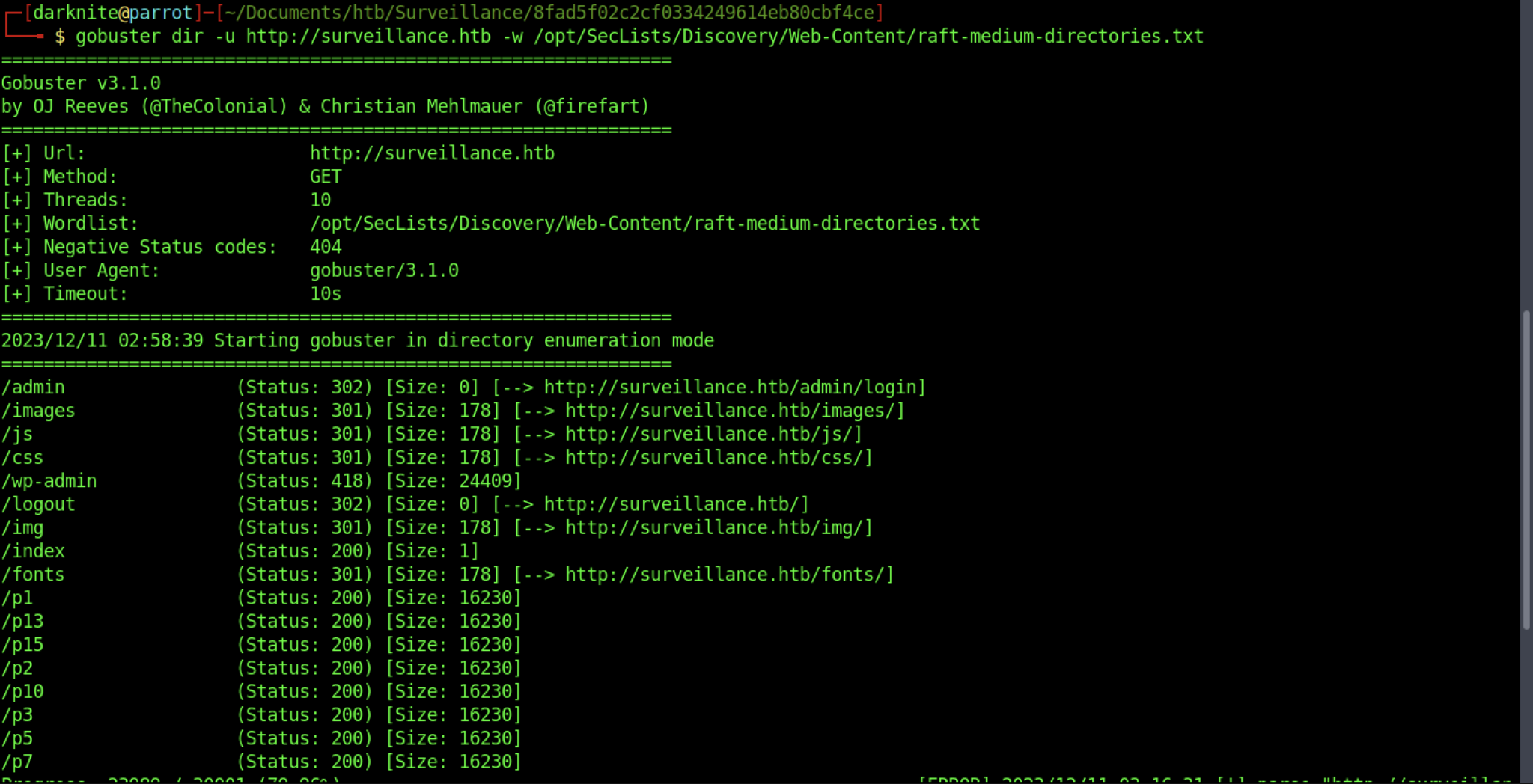 Hack The Box: Surveillance Machine Walkthrough - Medium Difficulty