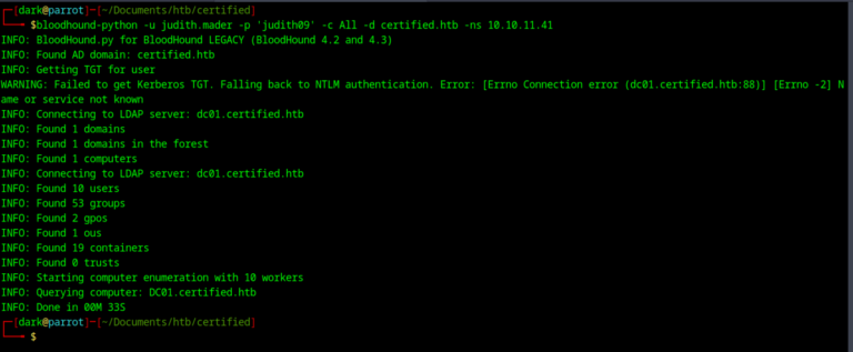 Hack The Box: Certified Machine Walkthrough - Medium Difficulty ...