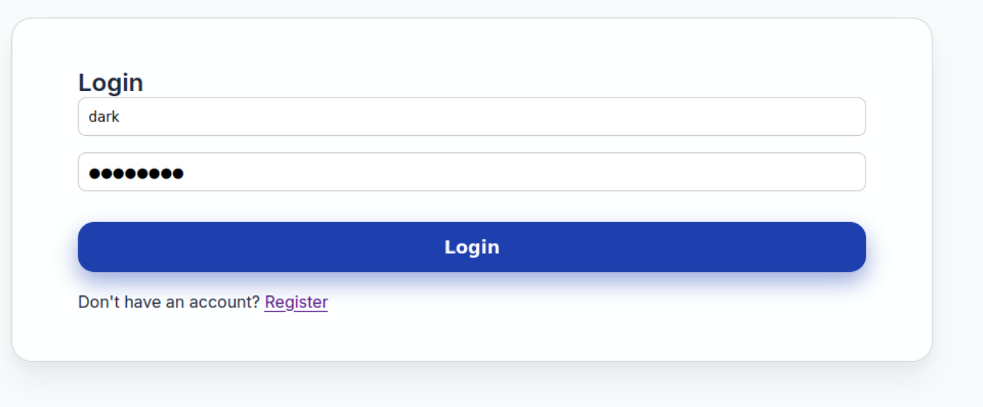 A screenshot of a login screen

AI-generated content may be incorrect.